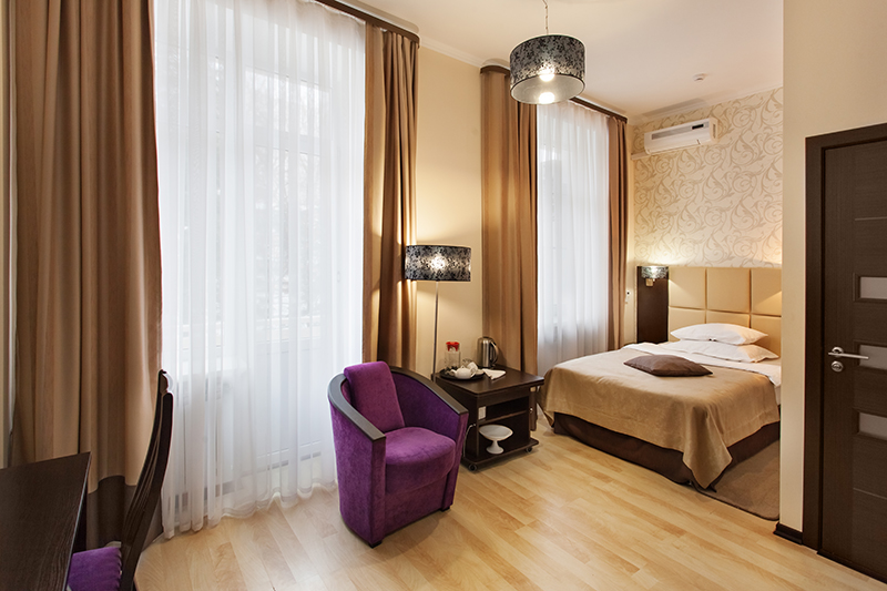  1-мест. 1-комн. ПК площадь номера 21 м2, питание Люкс