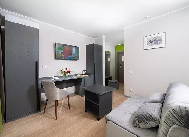 Двухместный однокомнатный с диваном