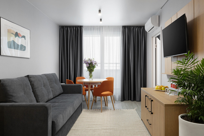 Апартаменты Двухместные трехкомнатные с кухней 