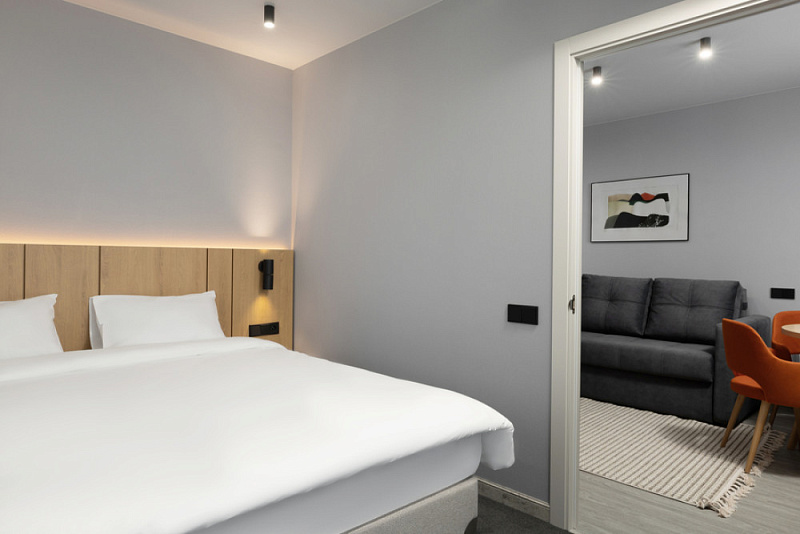 Апартаменты Двухместные трехкомнатные с кухней 